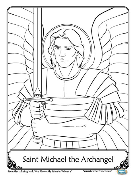 archangel coloring pages