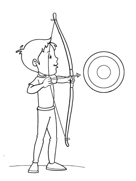 archery coloring pages