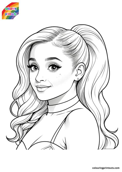 ariana grande coloring pages