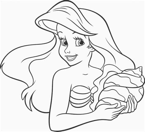 ariel little mermaid coloring book