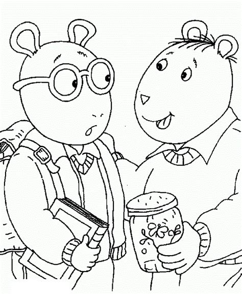 arthur coloring pages