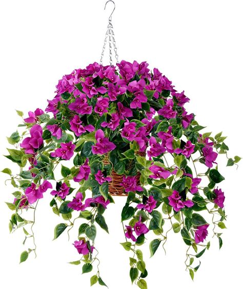 artificial flower hanging baskets