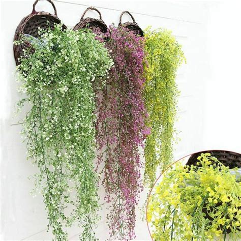 artificial hanging plants outdoor