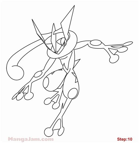 ash greninja coloring pages