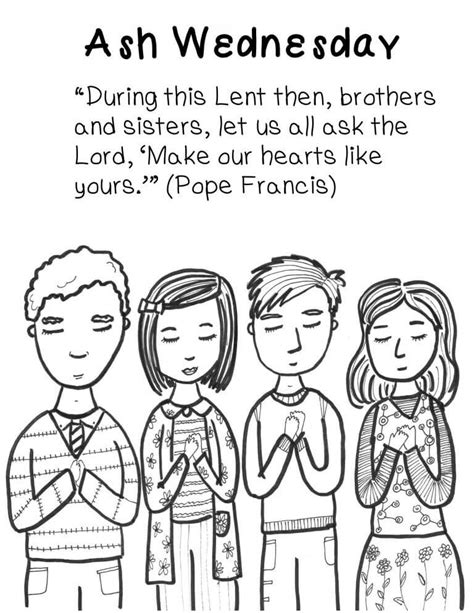 ash wednesday coloring pages