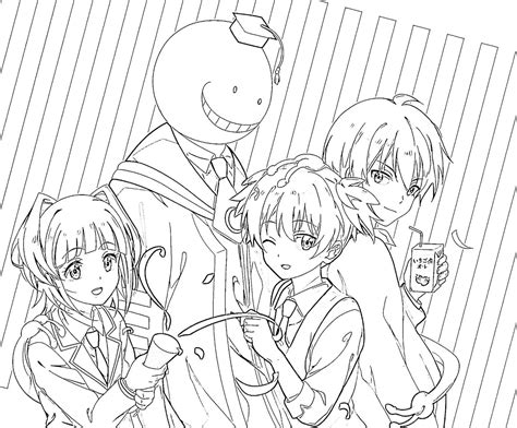 assassination classroom coloring pages