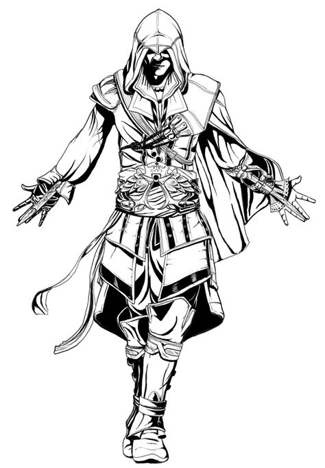 assassins creed coloring pages