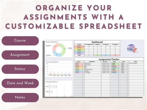 Assignments Spreadsheet Template