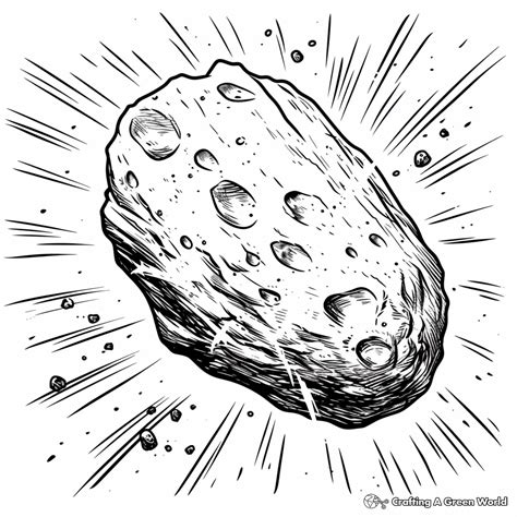 asteroid coloring pages