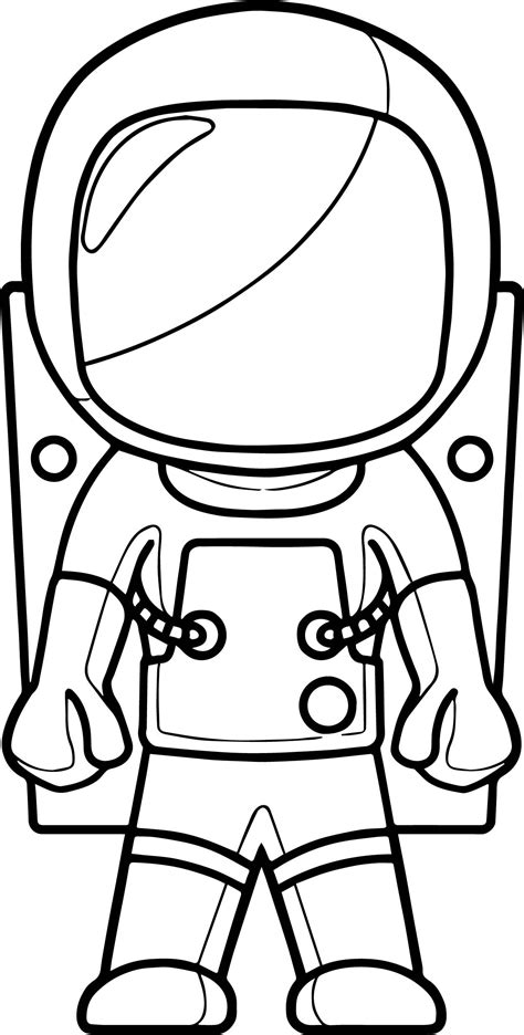 astronaut coloring page