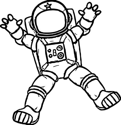 astronaut colouring