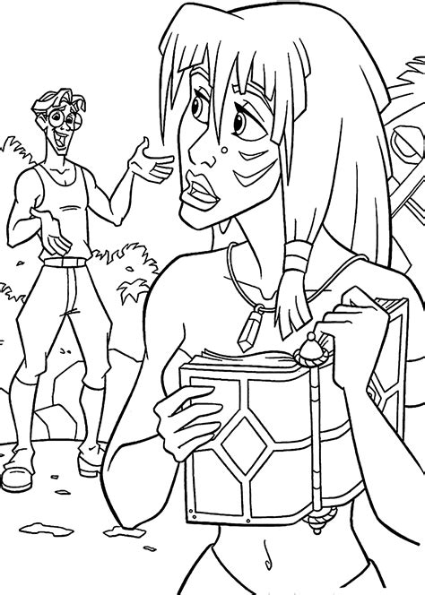 atlantis the lost empire coloring pages
