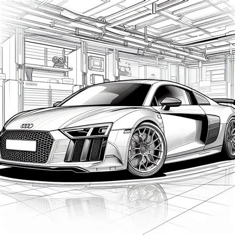 audi r8 coloring pages