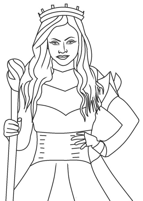 audrey descendants coloring pages