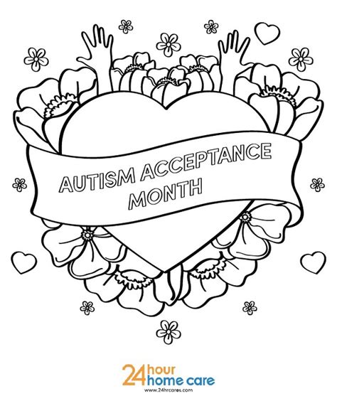 autism acceptance coloring pages