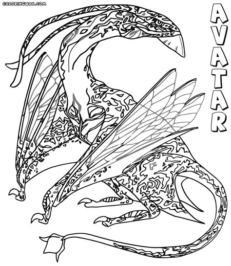 avatar banshee coloring pages