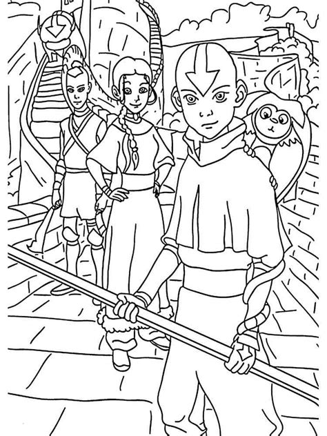 avatar last airbender coloring pages