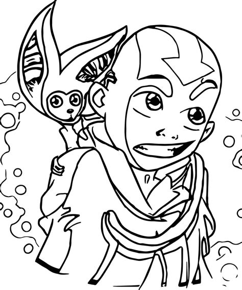 avatar printable coloring pages