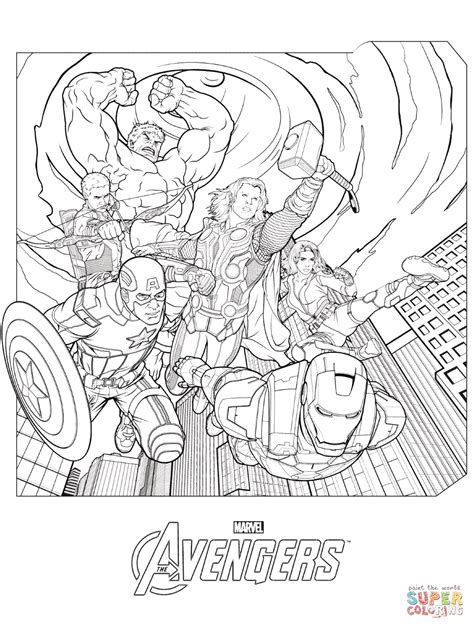 avengers coloring book pages