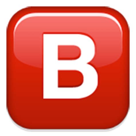 b emoji