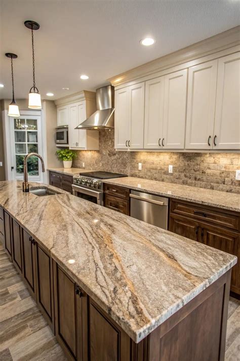 backsplash for brown granite
