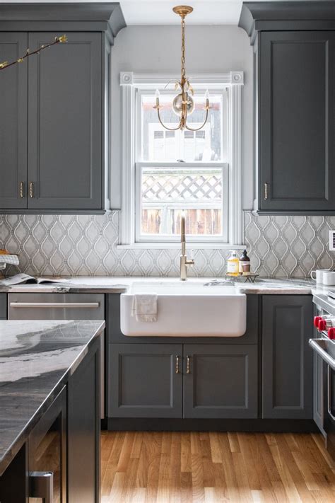 backsplash ideas for dark gray cabinets