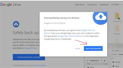 backup and sync