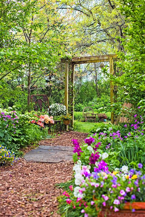 backyard flower garden