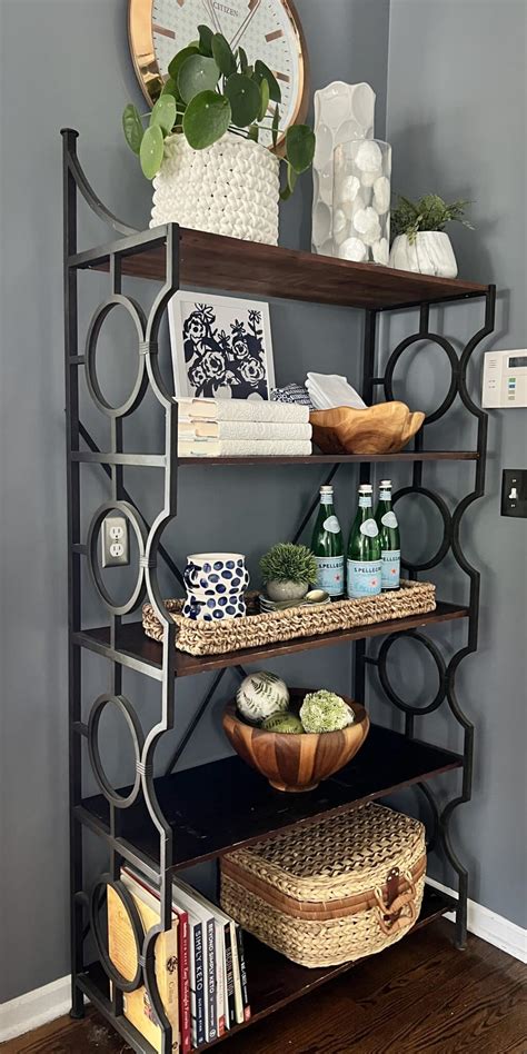 bakers rack decor ideas