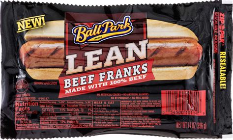 ball park lean beef franks