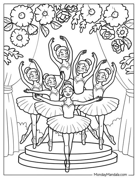 ballet colouring pages