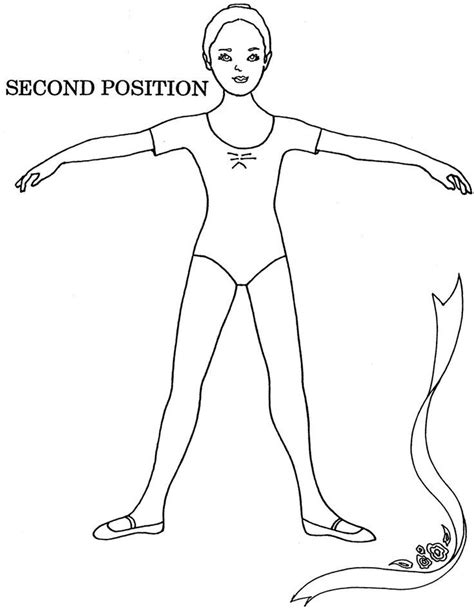 ballet positions coloring pages