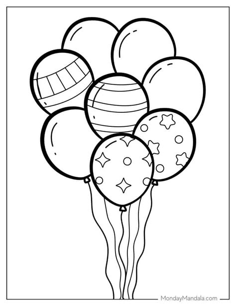 balloon coloring page