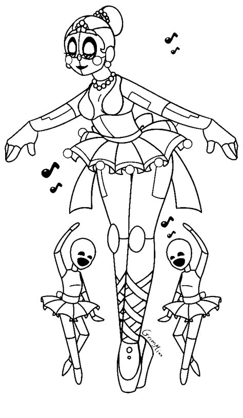 ballora coloring pages