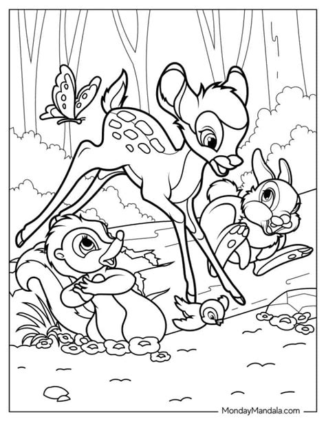 bambi coloring pages