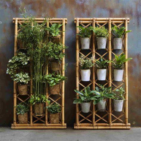bamboo vertical garden