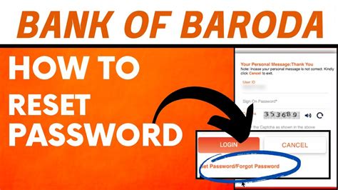 bank of baroda net banking password reset