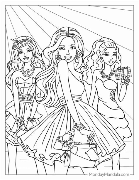 barbie coloring pages for adults
