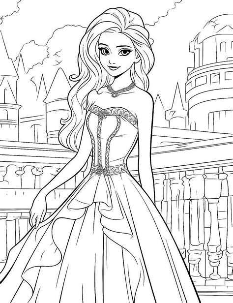 barbie coloring pages princess