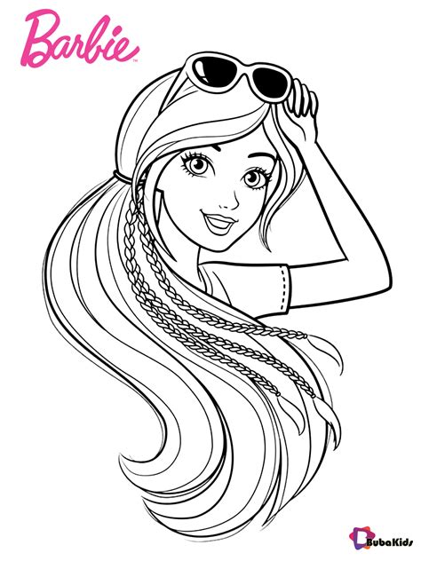 barbie colouring pictures