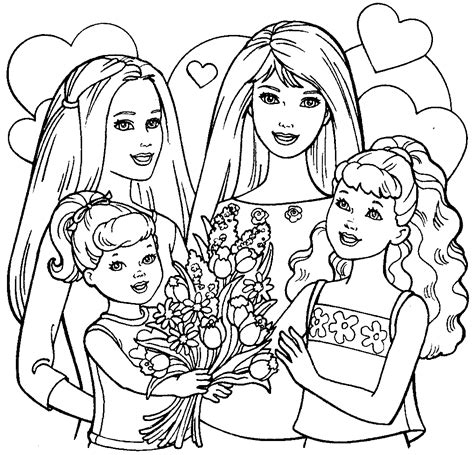 barbie dream house coloring pages printable