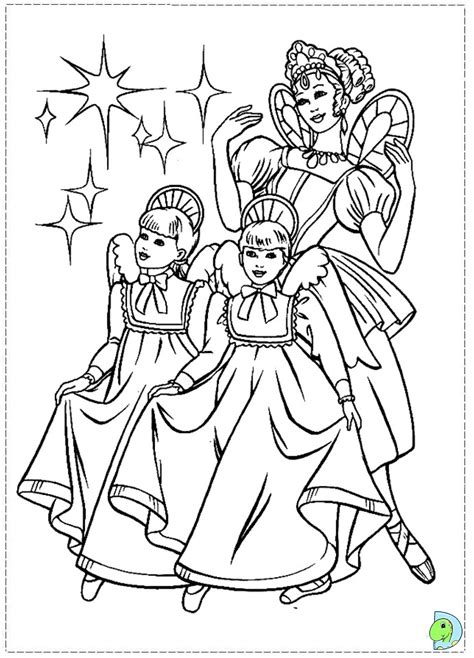 barbie nutcracker coloring pages