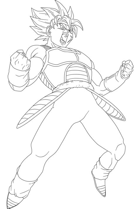 bardock coloring pages