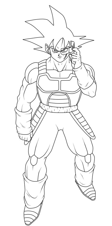 bardock coloring pages