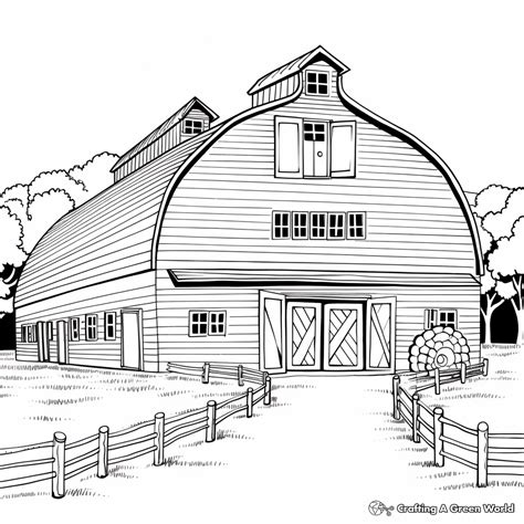 barn coloring pages