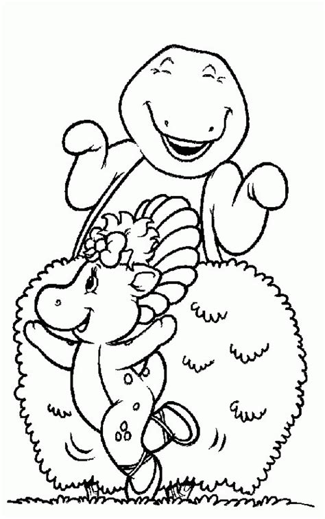 barney coloring pages