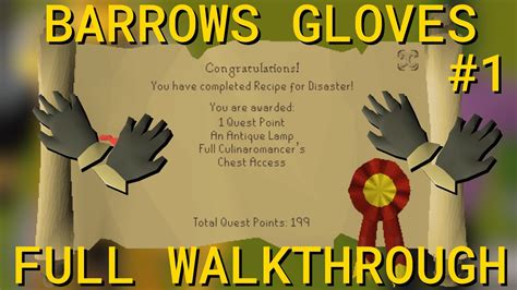 Barrows Gloves Walkthrough