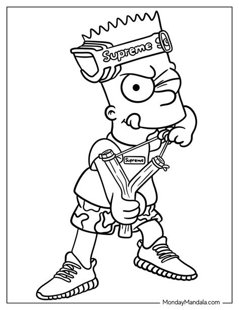 bart coloring pages