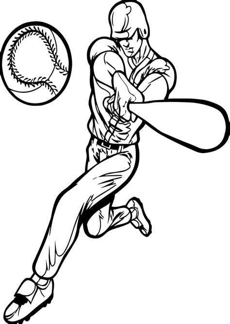 baseball coloring pages to print
