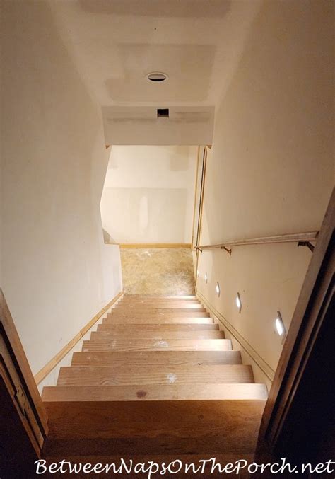 basement stairs light